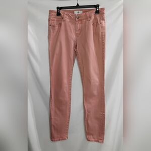 Cabi Womens Jeans Womens Size 6 Pink Skinny Ankle Pockets Stretch